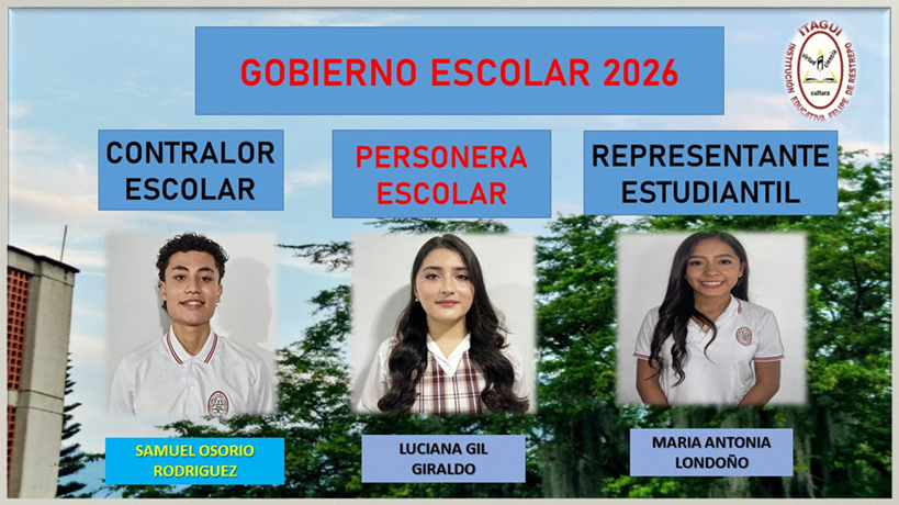 Las estudiantes y el estudiante elegidos.